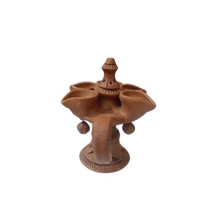 Handicrafts Handmade Traditional Terracotta Pancha Pradeep (Pancha Diya) with Dhoop Stand for Diwali and Puja – Perfect for Home Décor Handicrafts Handmade Traditional Terracotta Pancha Pradeep (Pancha Diya) with Dhoop Stand for Diwali and Puja – Perfect for Home Décor