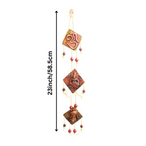 Hindu Wall Hanging Decorative Showpiece with Om & Ganesha | Spiritual Door Hanging for Home Temple, Pooja Room & Living Room Décor (Triangular) Hindu Wall Hanging Decorative Showpiece with Om & Ganesha | Spiritual Door Hanging for Home Temple, Pooja Room & Living Room Décor (Triangular)