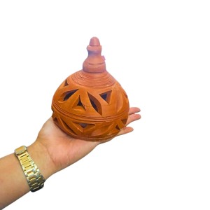 Clay Terracotta Diya for Puja & Diwali | Handmade Earthen Oil Lamp for Home Temple, Festival & Spiritual Décor (23inch/7.5cm) Clay Terracotta Diya for Puja & Diwali | Handmade Earthen Oil Lamp for Home Temple, Festival & Spiritual Décor (23inch/7.5cm)