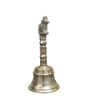 HiTechMart Traditional Brass Hand Bell with Nandi Design – Antique Finish for Puja HiTechMart Traditional Brass Hand Bell with Nandi Design – Antique Finish for Puja
