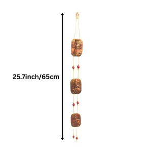 Handcrafted Terracotta Hindu Deity Hanging with Ganesha Design | Decorative Wall Hanging for Home, Entrance & Temple Decor | Traditional Door Hanging | Copper Finish Ornament Handcrafted Terracotta Hindu Deity Hanging with Ganesha Design | Decorative Wall Hanging for Home, Entrance & Temple Decor | Traditional Door Hanging | Copper Finish Ornament