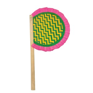 Handmade Bamboo Hand Fan (Hatpakha) – Traditional Hand-Painted Handheld Fan for Cool Air, Home Décor, Festivals & Puja | Eco-Friendly Travel Fan pink (14.5 × 8.2 cm)