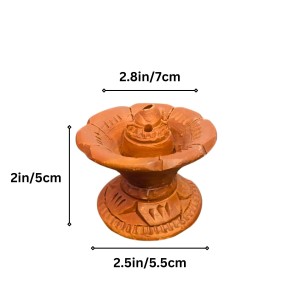 Handmade Terracotta Dhoop Dani for Puja | Clay Incense Burner for Dhoop | Traditional Mitti Dhoop Stand for Home Temple & Mandir Handmade Terracotta Dhoop Dani for Puja | Clay Incense Burner for Dhoop | Traditional Mitti Dhoop Stand for Home Temple & Mandir