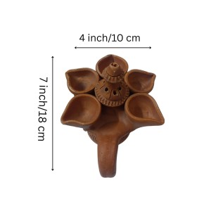 Handicrafts Handmade Traditional Terracotta Pancha Pradeep (Pancha Diya) with Dhoop Stand for Diwali and Puja – Perfect for Home Décor Handicrafts Handmade Traditional Terracotta Pancha Pradeep (Pancha Diya) with Dhoop Stand for Diwali and Puja – Perfect for Home Décor