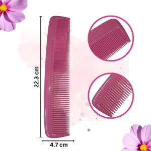Hi Tech Sales Grooming Hair Combs for Men and Women Wide Tooth Comb Detangling Frizz off detangler hair comb for Curly, long Hair & any type Hair, Wet, Dry. Shampoo Comb. Pack of 1 (Pink)
