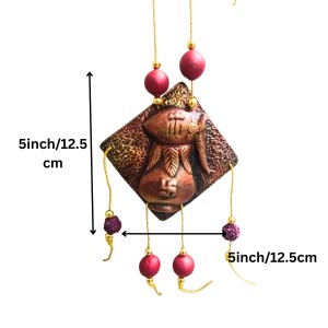 Hindu Wall Hanging Decorative Showpiece with Om & Ganesha | Spiritual Door Hanging for Home Temple, Pooja Room & Living Room Décor (Triangular) Hindu Wall Hanging Decorative Showpiece with Om & Ganesha | Spiritual Door Hanging for Home Temple, Pooja Room & Living Room Décor (Triangular)
