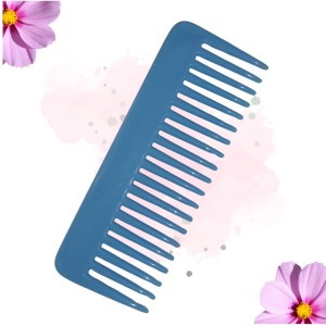 Hi Tech Sales Hair Wide Tooth Comb Detangling Frizz off detangler hair comb for Curly, long Hair & any type Hair, Wet, Dry. Shampoo Comb. Pack of 1 (Sky)