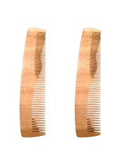 Wooden Neem Comb for Hair | Natural Anti-Static Wooden Hair Comb | Wide & Fine Teeth | Reduces Hair Fall & Dandruff | Unisex (combo of 2) Wooden Neem Comb for Hair | Natural Anti-Static Wooden Hair Comb | Wide & Fine Teeth | Reduces Hair Fall & Dandruff | Unisex (combo of 2)