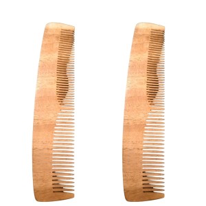 Wooden Neem Comb for Hair | Natural Anti-Static Wooden Hair Comb | Wide & Fine Teeth | Reduces Hair Fall & Dandruff | Unisex (combo of 2) Wooden Neem Comb for Hair | Natural Anti-Static Wooden Hair Comb | Wide & Fine Teeth | Reduces Hair Fall & Dandruff | Unisex (combo of 2)