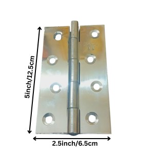 Stainless Steel Door Hinges – Heavy Duty Butt Hinges for Doors, Cabinets & Furniture | Rust-Resistant Smooth Movement | Pack of 4 (5 x2.5 inch) Stainless Steel Door Hinges – Heavy Duty Butt Hinges for Doors, Cabinets & Furniture | Rust-Resistant Smooth Movement | Pack of 4 (5 x2.5 inch)