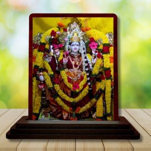 Car Desk/Table Top Goddess Durga Wooden Photo Stand 3x4 Inches, Compact & Stylish Spiritual Display For Car, Home & Office (Pack Of 1) (F14431) Car Desk/Table Top Goddess Durga Wooden Photo Stand 3x4 Inches, Compact & Stylish Spiritual Display For Car, Home & Office (Pack Of 1) (F14431)