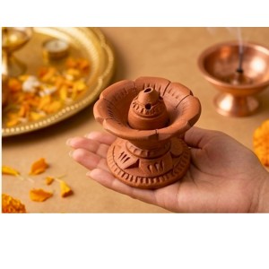 Handmade Terracotta Dhoop Dani for Puja | Clay Incense Burner for Dhoop | Traditional Mitti Dhoop Stand for Home Temple & Mandir Handmade Terracotta Dhoop Dani for Puja | Clay Incense Burner for Dhoop | Traditional Mitti Dhoop Stand for Home Temple & Mandir