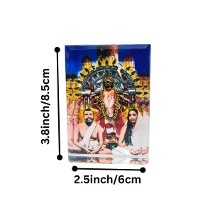 Acrylic Table Photo Stand with Dakshineswar Ma Kali, Sri Ramakrishna & Sarada Ma Image – Crystal Clear Decorative Display Frame for Home Temple, Office Desk & Car Dashboard Acrylic Table Photo Stand with Dakshineswar Ma Kali, Sri Ramakrishna & Sarada Ma Image – Crystal Clear Decorative Display Frame for Home Temple, Office Desk & Car Dashboard