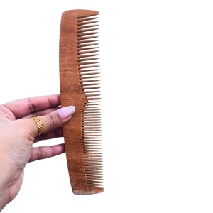 Wooden Neem Comb for Hair | Natural Anti-Static Wooden Hair Comb | Wide & Fine Teeth | Reduces Hair Fall & Dandruff | Unisex (combo of 2) Wooden Neem Comb for Hair | Natural Anti-Static Wooden Hair Comb | Wide & Fine Teeth | Reduces Hair Fall & Dandruff | Unisex (combo of 2)