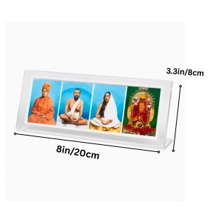 Acrylic Table Photo Stand for Desk,Sri Ramkrishna. Devi sarada ma. Swami vivekananda, Maa kaali Spiritual Photo Frame Stand, Multi Image Display Holder, Transparent Desk Decor for Home, Office & Pooja Room. Acrylic Table Photo Stand for Desk,Sri Ramkrishna. Devi sarada ma. Swami vivekananda, Maa kaali Spiritual Photo Frame Stand, Multi Image Display Holder, Transparent Desk Decor for Home, Office & Pooja Room.
