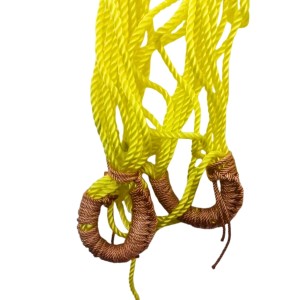 Durable Yellow Rope Net with Hammock Swing Hanging Net Mesh Sleeping Bed | Strong Nylon Outdoor, Sports, Garden or Decorative Use | Heavy Duty Multipurpose Rope Mesh (Yellow) Durable Yellow Rope Net with Hammock Swing Hanging Net Mesh Sleeping Bed | Strong Nylon Outdoor, Sports, Garden or Decorative Use | Heavy Duty Multipurpose Rope Mesh (Yellow)