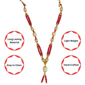 Handmade Moti Mala Artificial Multicolor Pearl Garland | Decorative Haar for God Idol, Temple & Home Décor (16 inch) Handmade Moti Mala Artificial Multicolor Pearl Garland | Decorative Haar for God Idol, Temple & Home Décor (16 inch)