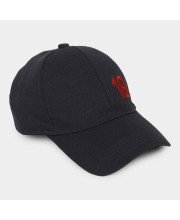 Brink Men's Dark Grey Fabric Cap Stylish & Comfortable Adjustable Baseball Hat for Outdoor, Casual & Sports Wear