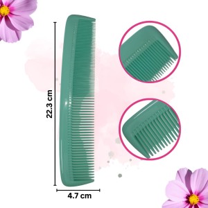 Hi Tech Sales Grooming Hair Combs for Men and Women Wide Tooth Comb Detangling Frizz off detangler hair comb for Curly, long Hair & any type Hair, Wet, Dry. Shampoo Comb. Pack of 1 (Green)