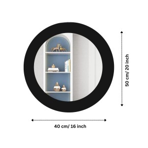 Sleek Round Bathroom/Basin Mirror | Wall Mounted Mirror for Home, Bedroom and Bathroom Reflective Surface | Ideal for Modern Bathrooms (16X20) Sleek Round Bathroom/Basin Mirror | Wall Mounted Mirror for Home, Bedroom and Bathroom Reflective Surface | Ideal for Modern Bathrooms (16X20)