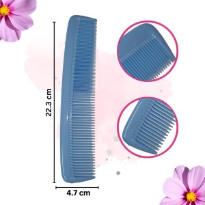 Hi Tech Sales Grooming Hair Combs for Men and Women Wide Tooth Comb Detangling Frizz off detangler hair comb for Curly, long Hair & any type Hair, Wet, Dry. Shampoo Comb. Pack of 1 (Sky)