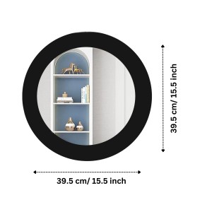 Sleek Round Bathroom/Basin Mirror | Wall Mounted Mirror for Home, Bedroom and Bathroom Reflective Surface | Ideal for Modern Bathrooms (12X16) Sleek Round Bathroom/Basin Mirror | Wall Mounted Mirror for Home, Bedroom and Bathroom Reflective Surface | Ideal for Modern Bathrooms (12X16)