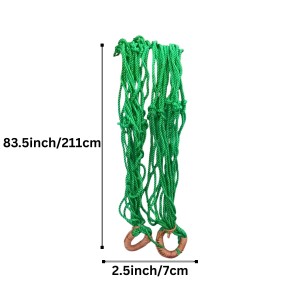 Durable Green Rope Net with Hammock Swing Hanging Net Mesh Sleeping Bed | Strong Nylon Outdoor, Sports, Garden or Decorative Use | Heavy Duty Multipurpose Rope Mesh (Green) Durable Green Rope Net with Hammock Swing Hanging Net Mesh Sleeping Bed | Strong Nylon Outdoor, Sports, Garden or Decorative Use | Heavy Duty Multipurpose Rope Mesh (Green)