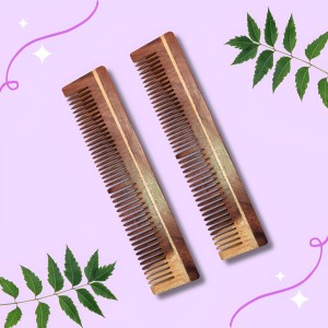 Hi Tech Sales Wooden Comb | Wood Kangi for Hair Growth, Hair fall & Dandruff Control | Handcrafted Designer Comb | For Men And Women Pack of 2 Hi Tech Sales Wooden Comb | Wood Kangi for Hair Growth, Hair fall & Dandruff Control | Handcrafted Designer Comb | For Men And Women Pack of 2