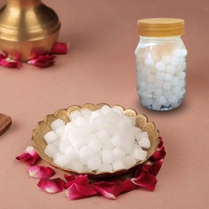 HiTechMart Pure Camphor Tablets for Puja and Aromatherapy – Natural and Long-Lasting Fragrance (100, Grams)
