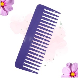 Hi Tech Sales Hair Wide Tooth Comb Detangling Frizz off detangler hair comb for Curly, long Hair & any type Hair, Wet, Dry. Shampoo Comb. Pack of 1 (Violet)