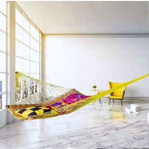 Durable Yellow Rope Net with Hammock Swing Hanging Net Mesh Sleeping Bed | Strong Nylon Outdoor, Sports, Garden or Decorative Use | Heavy Duty Multipurpose Rope Mesh (Yellow) Durable Yellow Rope Net with Hammock Swing Hanging Net Mesh Sleeping Bed | Strong Nylon Outdoor, Sports, Garden or Decorative Use | Heavy Duty Multipurpose Rope Mesh (Yellow)