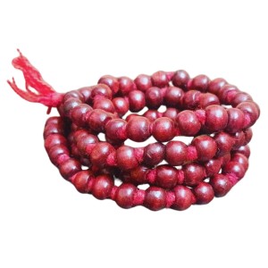 HiTechMart Handcrafted Sandalwood Mala Rosary Chandan Jaapmala with Tassel Wooden Japa Maala for Meditation Pooja Chanting Wearing Jewelry Prayer Beads Red Mala HiTechMart Handcrafted Sandalwood Mala Rosary Chandan Jaapmala with Tassel Wooden Japa Maala for Meditation Pooja Chanting Wearing Jewelry Prayer Beads Red Mala