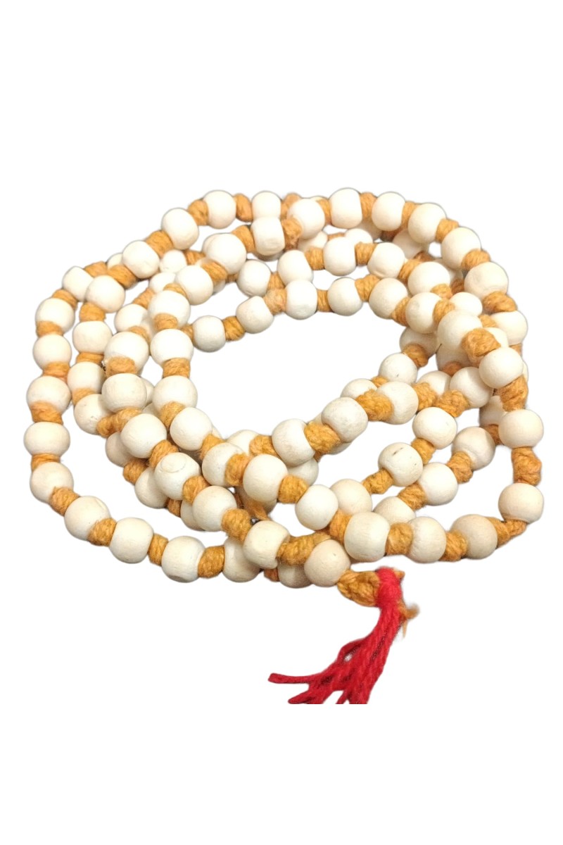 HiTechMart Sacred Tulsi Mala for Meditation and Prayer – Handcrafted Natural Beads with Durable Thread (20.5 inch)