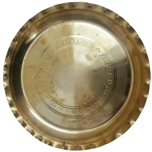 HiTechMart Small 14 x14 cm Brass Puja Thali for Temple and Home, Traditional Decorative Plate for Puja, Aarti, and Rituals HiTechMart Small 14 x14 cm Brass Puja Thali for Temple and Home, Traditional Decorative Plate for Puja, Aarti, and Rituals