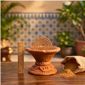 Handmade Terracotta Dhoop Dani for Puja | Clay Incense Burner for Dhoop | Traditional Mitti Dhoop Stand for Home Temple & Mandir Handmade Terracotta Dhoop Dani for Puja | Clay Incense Burner for Dhoop | Traditional Mitti Dhoop Stand for Home Temple & Mandir