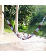 Portable Cotton Rope Hammock Swing for Outdoor & Indoor Use – Multicolor Striped Travel Sleeping Bed for Camping, Garden, Balcony & Tree Hanging | Lightweight & Durable jhulna for Adults Portable Cotton Rope Hammock Swing for Outdoor & Indoor Use – Multicolor Striped Travel Sleeping Bed for Camping, Garden, Balcony & Tree Hanging | Lightweight & Durable jhulna for Adults