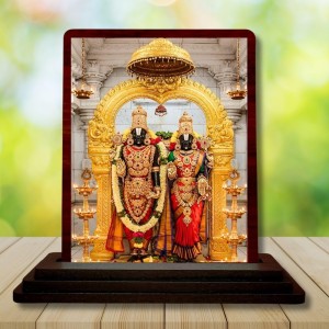 Car Desk/Table Top Lord Balaji And Lakshmi Wooden Photo Stand 3x4 Inches, Compact & Stylish Spiritual Display For Car, Home & Office (Pack Of 1) (F14396) Car Desk/Table Top Lord Balaji And Lakshmi Wooden Photo Stand 3x4 Inches, Compact & Stylish Spiritual Display For Car, Home & Office (Pack Of 1) (F14396)