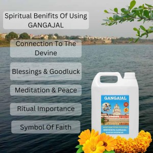 100% Organic, Pure & Natural Gangajal from the Dakshineswar River Ganga, Authentic,Spiritual and Religious for Puja Purposes, Daily Use, 2 Liter Jar 100% Organic, Pure & Natural Gangajal from the Dakshineswar River Ganga, Authentic,Spiritual and Religious for Puja Purposes, Daily Use, 2 Liter Jar