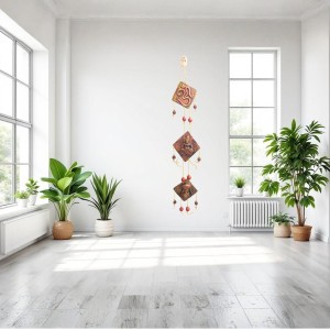 Hindu Wall Hanging Decorative Showpiece with Om & Ganesha | Spiritual Door Hanging for Home Temple, Pooja Room & Living Room Décor (Triangular) Hindu Wall Hanging Decorative Showpiece with Om & Ganesha | Spiritual Door Hanging for Home Temple, Pooja Room & Living Room Décor (Triangular)