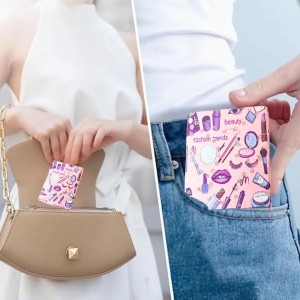 Makeup Mirror, Vanity Mirror for Cosmetic Application,Pocket Mirror, Small Travel Mirror with Magnification, Portable Double-Sided Magnifying Cosmetic Mirror for Daily (Light Pink) Makeup Mirror, Vanity Mirror for Cosmetic Application,Pocket Mirror, Small Travel Mirror with Magnification, Portable Double-Sided Magnifying Cosmetic Mirror for Daily (Light Pink)