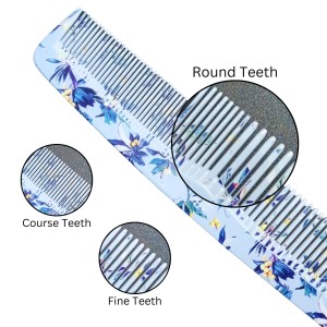 Hitech Sales Elegant Floral Design Comb – Perfect Hair Accessory for Stylish Women – Durable, Lightweight, and Chic (2)