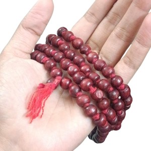 HiTechMart Handcrafted Sandalwood Mala Rosary Chandan Jaapmala with Tassel Wooden Japa Maala for Meditation Pooja Chanting Wearing Jewelry Prayer Beads Red Mala HiTechMart Handcrafted Sandalwood Mala Rosary Chandan Jaapmala with Tassel Wooden Japa Maala for Meditation Pooja Chanting Wearing Jewelry Prayer Beads Red Mala