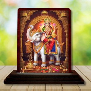 Car Desk/Table Top Goddess Mahalakshmi Wooden Photo Stand 3x4 Inches, Compact & Stylish Spiritual Display For Car, Home & Office (Pack Of 1) (F14579) Car Desk/Table Top Goddess Mahalakshmi Wooden Photo Stand 3x4 Inches, Compact & Stylish Spiritual Display For Car, Home & Office (Pack Of 1) (F14579)