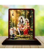 Car Desk/Table Top Lord Shiva And Parvathi Wooden Photo Stand 3x4 Inches, Compact & Stylish Spiritual Display For Car, Home & Office (Pack Of 1) (F14390) Car Desk/Table Top Lord Shiva And Parvathi Wooden Photo Stand 3x4 Inches, Compact & Stylish Spiritual Display For Car, Home & Office (Pack Of 1) (F14390)