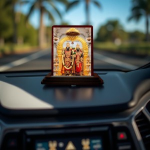 Car Desk/Table Top Lord Balaji And Lakshmi Wooden Photo Stand 3x4 Inches, Compact & Stylish Spiritual Display For Car, Home & Office (Pack Of 1) (F14396) Car Desk/Table Top Lord Balaji And Lakshmi Wooden Photo Stand 3x4 Inches, Compact & Stylish Spiritual Display For Car, Home & Office (Pack Of 1) (F14396)