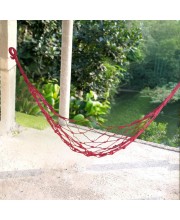 Nylon Net Hammock Swing for Adults – Strong & Comfortable Hanging Jhulna for Indoor, Outdoor, Balcony, Home & Bedroom Use (Red) Nylon Net Hammock Swing for Adults – Strong & Comfortable Hanging Jhulna for Indoor, Outdoor, Balcony, Home & Bedroom Use (Red)
