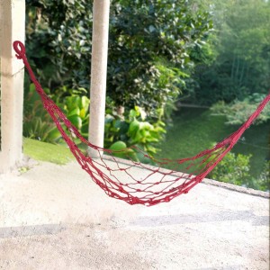 Nylon Net Hammock Swing for Adults – Strong & Comfortable Hanging Jhulna for Indoor, Outdoor, Balcony, Home & Bedroom Use (Red) Nylon Net Hammock Swing for Adults – Strong & Comfortable Hanging Jhulna for Indoor, Outdoor, Balcony, Home & Bedroom Use (Red)