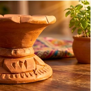 Handmade Terracotta Dhoop Dani for Puja | Clay Incense Burner for Dhoop | Traditional Mitti Dhoop Stand for Home Temple & Mandir Handmade Terracotta Dhoop Dani for Puja | Clay Incense Burner for Dhoop | Traditional Mitti Dhoop Stand for Home Temple & Mandir