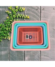 Hitech Multi-Colored Storage Basket Set - Pack of 4 Hitech Multi-Colored Storage Basket Set - Pack of 4