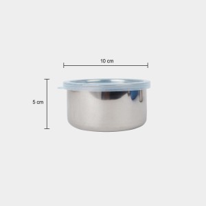Steel Lunch Box, 2 Containers and Bag, 5 X 10 cm, 1Bag, 2 Containers Steel Lunch Box, 2 Containers and Bag, 5 X 10 cm, 1Bag, 2 Containers
